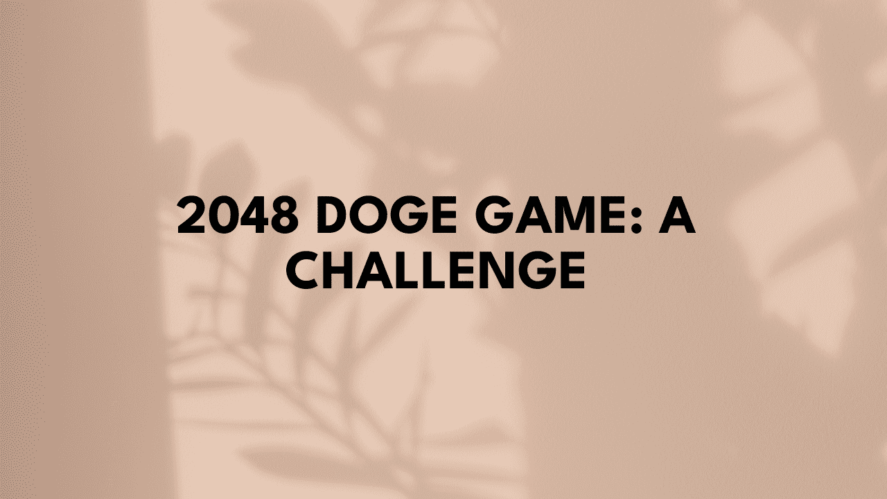 2048 Doge Game: A Challenge